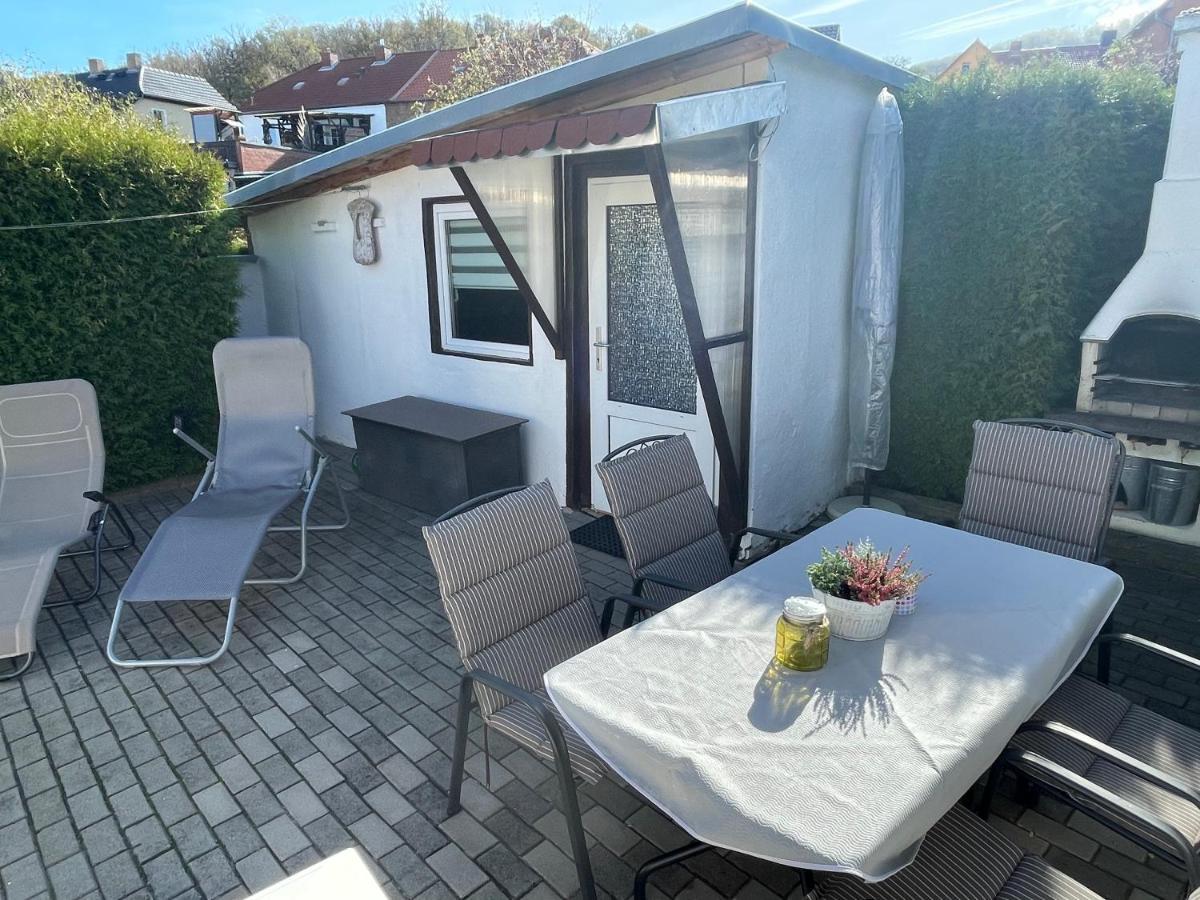 Christels Ferienwohnung 1 In Thale Mit Sonnenterrasse Und Grill Exterior foto