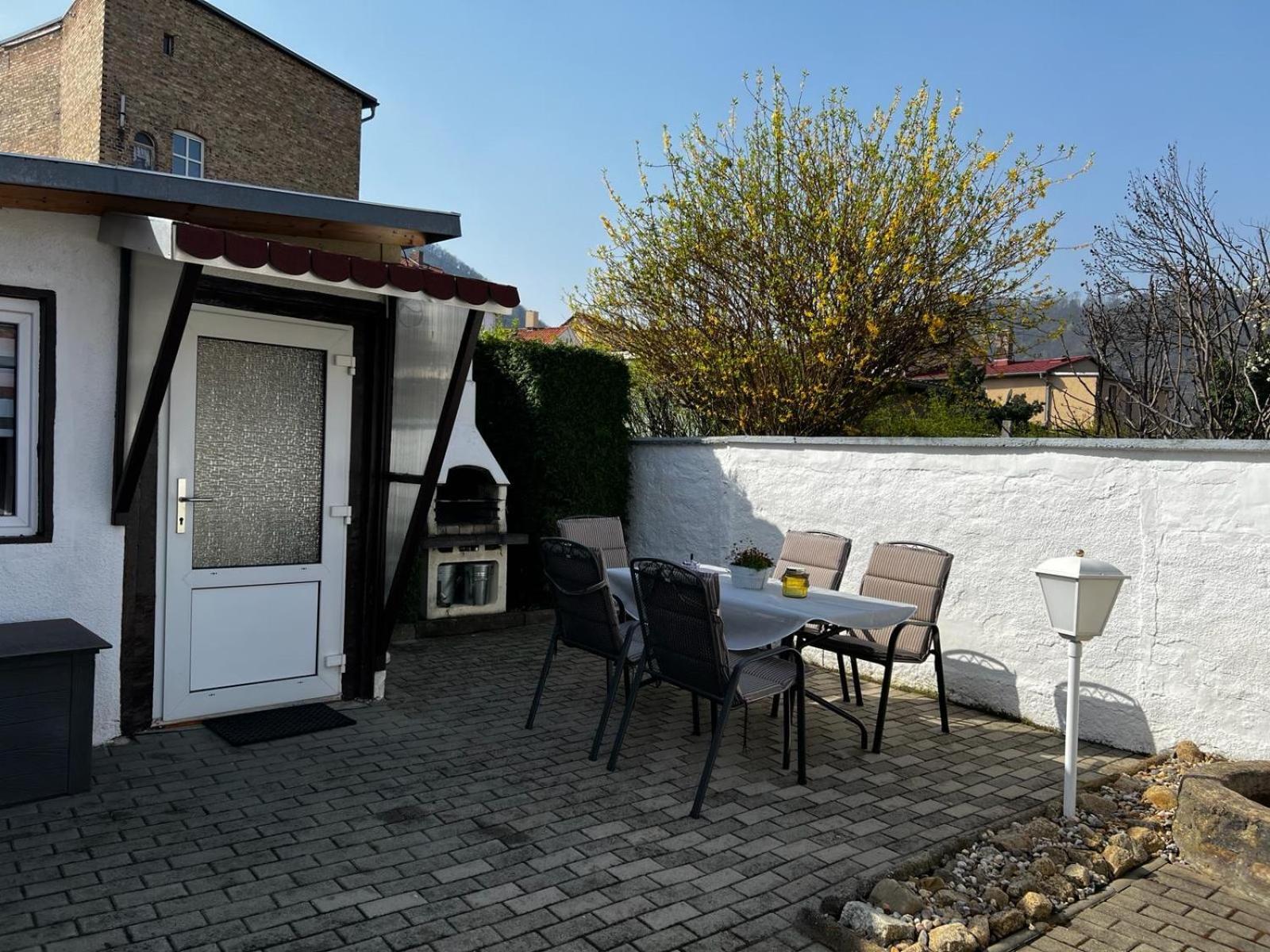 Christels Ferienwohnung 1 In Thale Mit Sonnenterrasse Und Grill Exterior foto